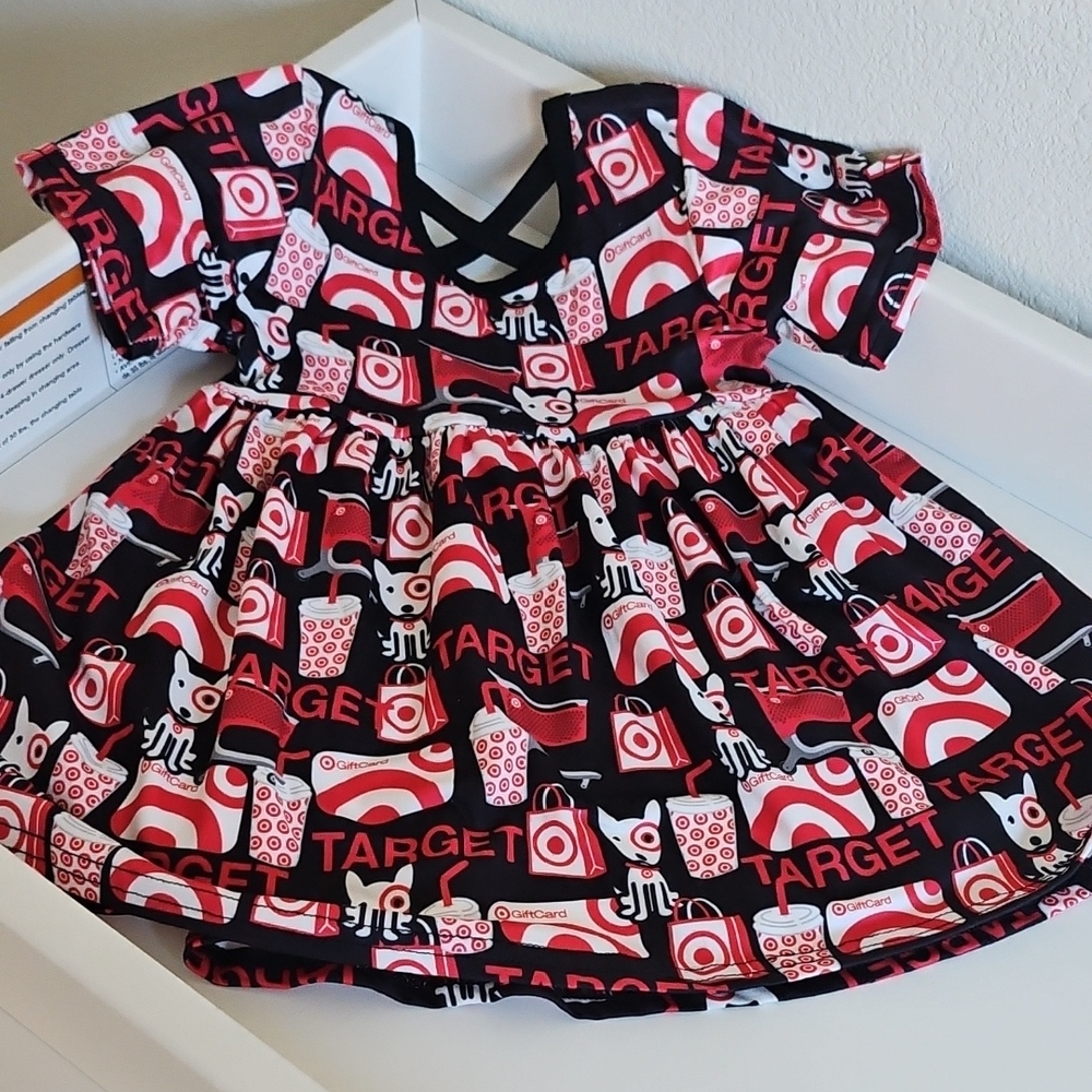 Target Red and Black Logo Dress